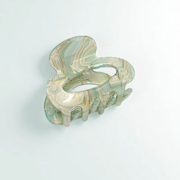 Mint Shell Claw Clip