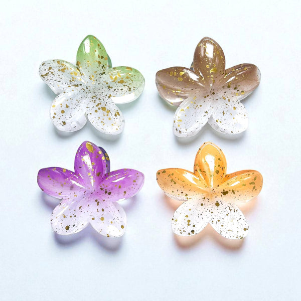 Amethyst Bloom Hair Claw - Set of 4