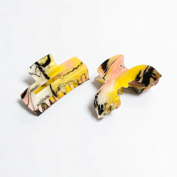 Solar Bloom Claw Clip Set