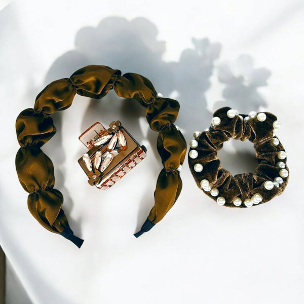 Mocha Luxe Trio Set