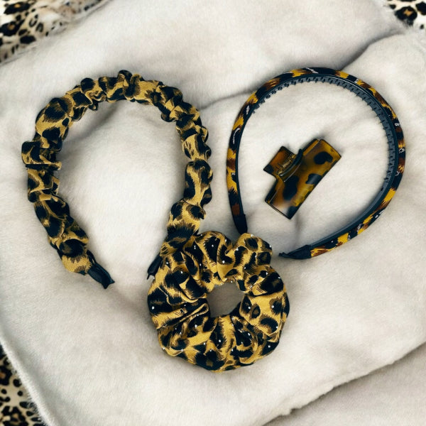 Leopard Print Hair Set