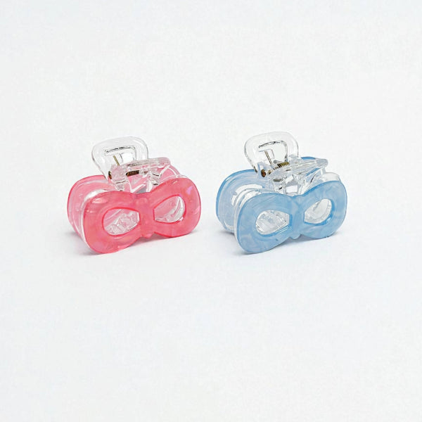 Transparent Bow Hair Claw Clips (Set of 4)