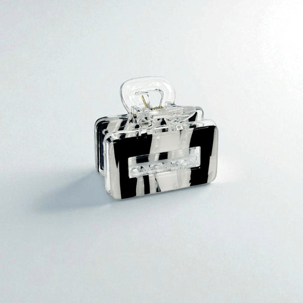 Mixed Pattern Rectangle Hair Claw (pair of 2)