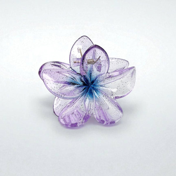 Transparent Flower Hair Clip