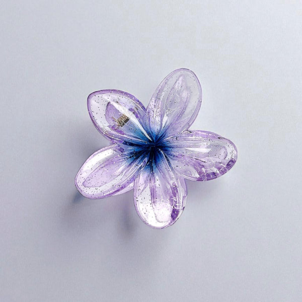 Transparent Flower Hair Clip