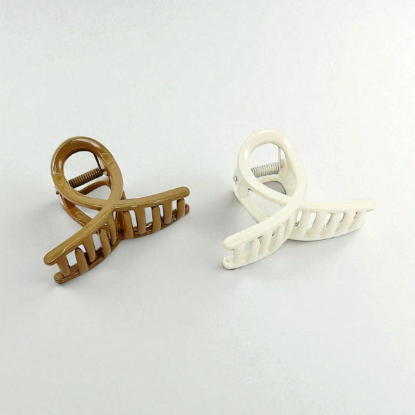 Ribbon Loop Hair Claw Clips (Set of 4)
