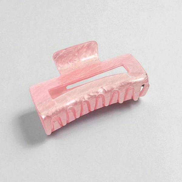 Marble Style Rectangle Hair Claw Clips (Set of 4)