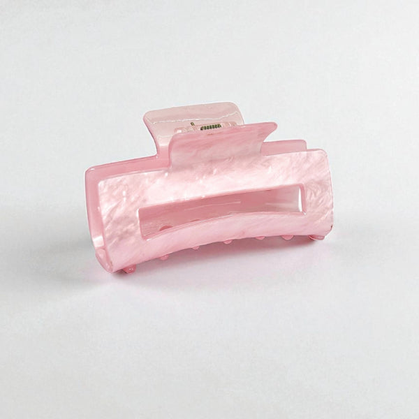 Marble Style Rectangle Hair Claw Clips (Set of 4)