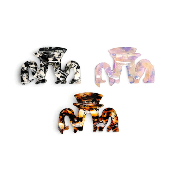 Wave Claw Clip - Set of 3