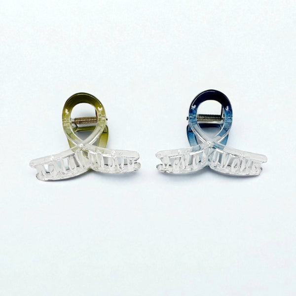 Duo Tone Acrylic Hair Claw Clip Set