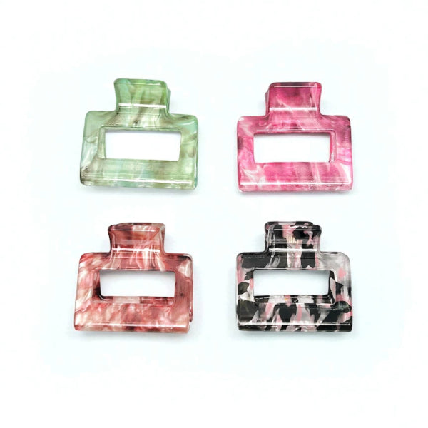 Square Claw Clip - Set of 4