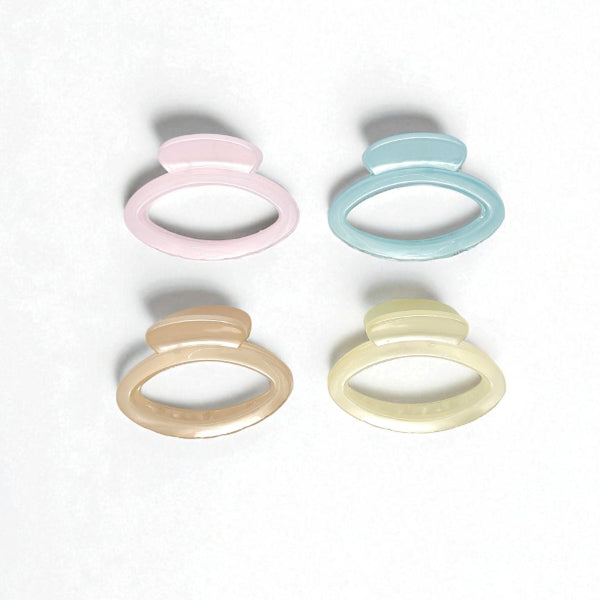 Oval Claw Clip - Set of 4