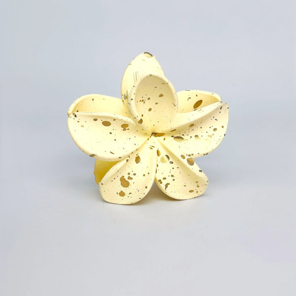 Golden Speckle Bloom Hair Claw - Set of 4