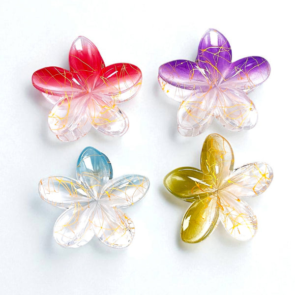 Floral Resin Hair Claw