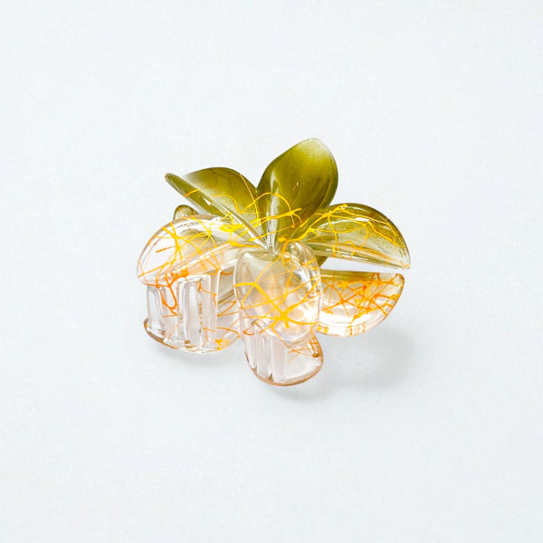 Floral Resin Hair Claw
