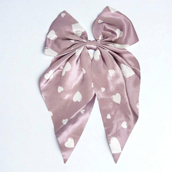 Sweetheart Satin Bow Hairpin