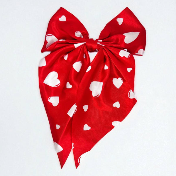 Sweetheart Satin Bow Hairpin