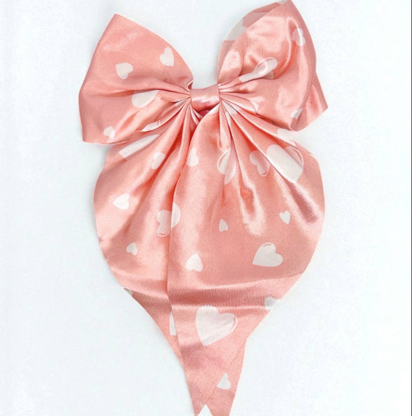 Sweetheart Satin Bow Hairpin
