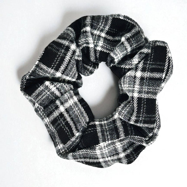 Plaid Fabric Hair Scrunchie