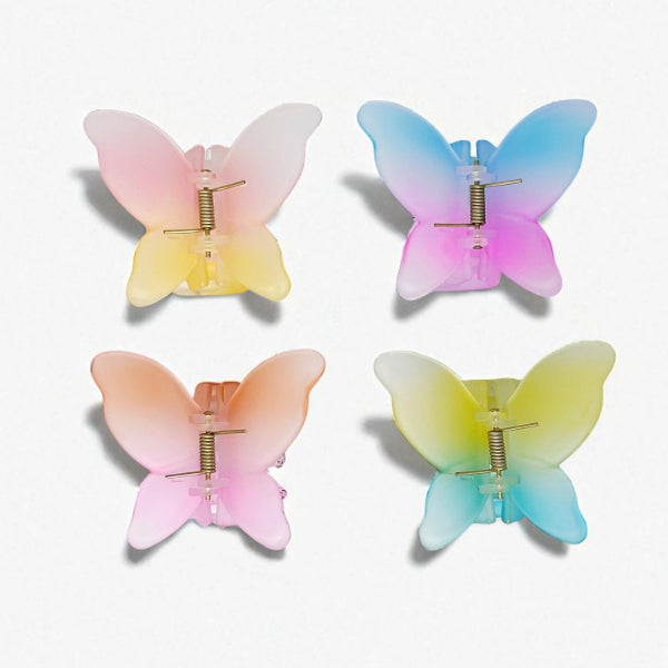 Rainbow Butterfly Claw - Set of 4