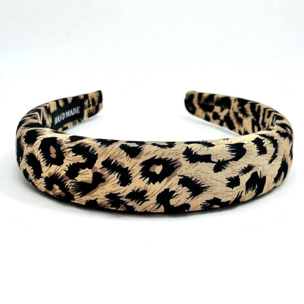 Leopard Print Satin Headband
