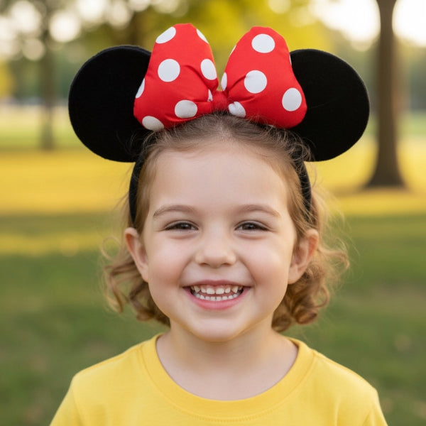Polka Dot Mickey Headband