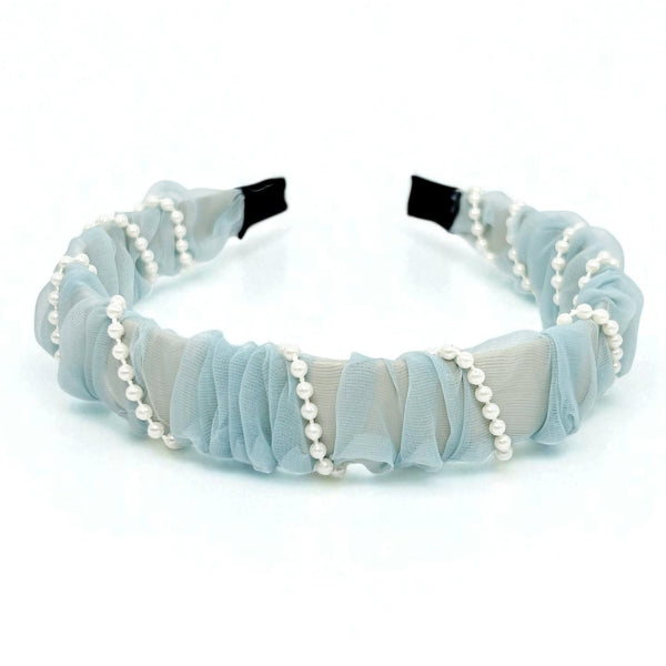 Pearl Ruched Headband