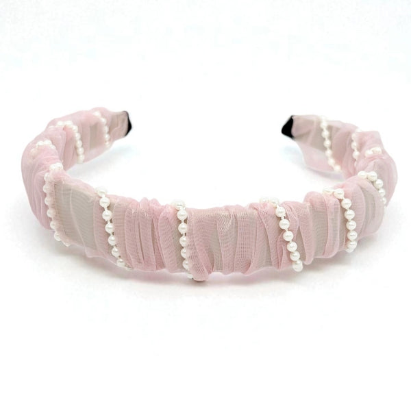 Pearl Ruched Headband