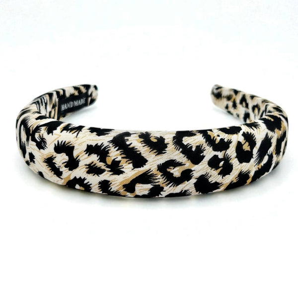 Leopard Print Satin Headband