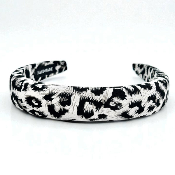 Leopard Print Satin Headband