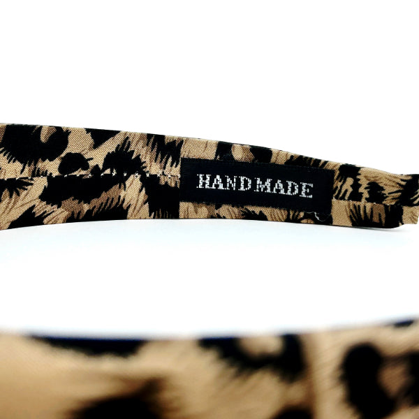 Leopard Print Satin Headband