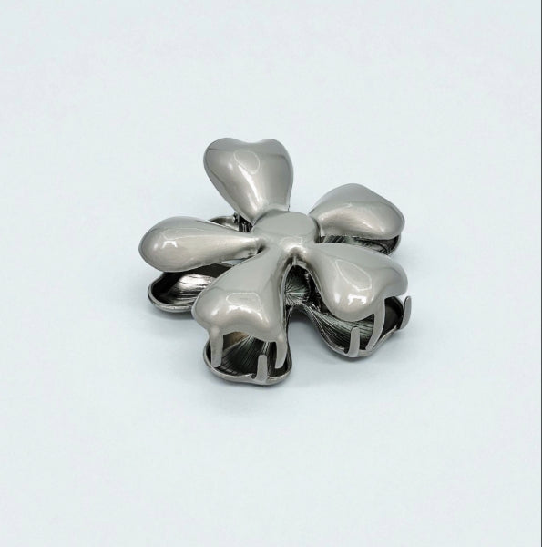 Metallic Blossom Hair Claw