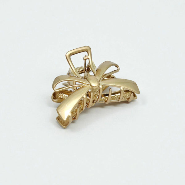 Golden Bow Hair Claw