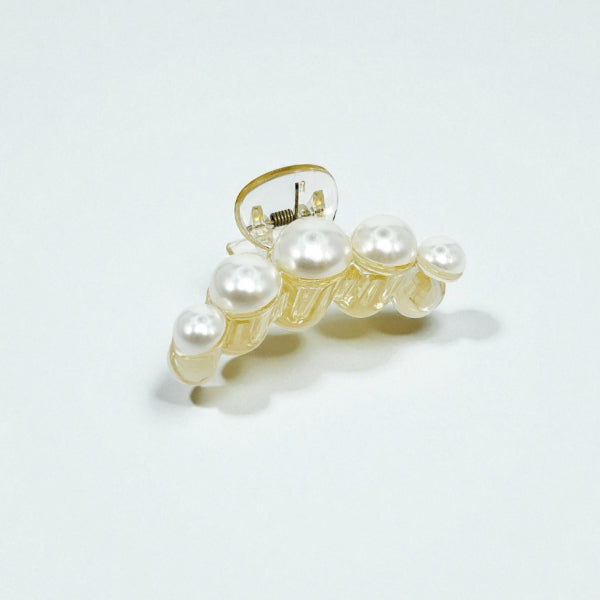 Elegant Pearl Accent Hair Claw
