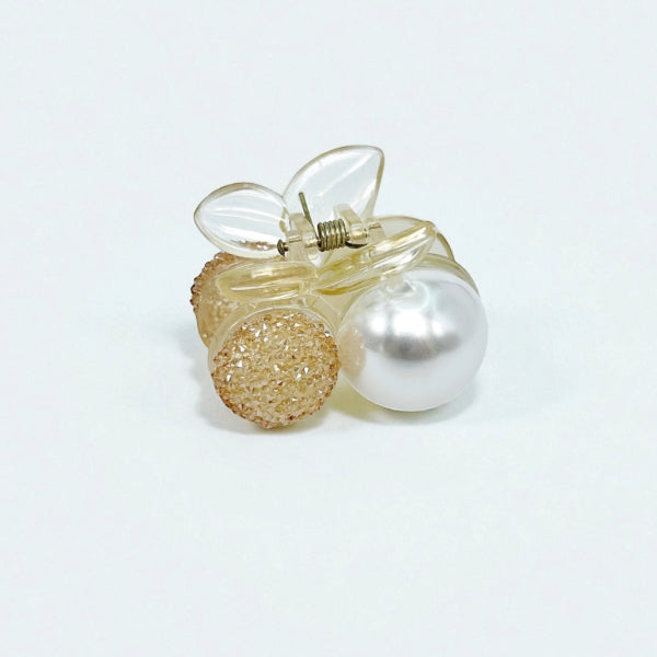 Crystal Pearl Mini Hair Claw