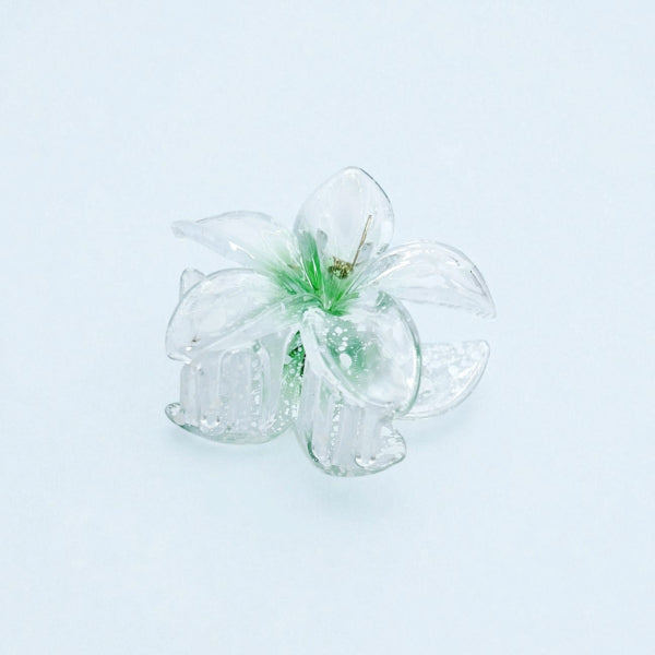 Crystal Flower Hair Claw
