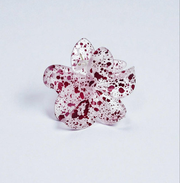 Splash Flower Hair Claw - Set of 4