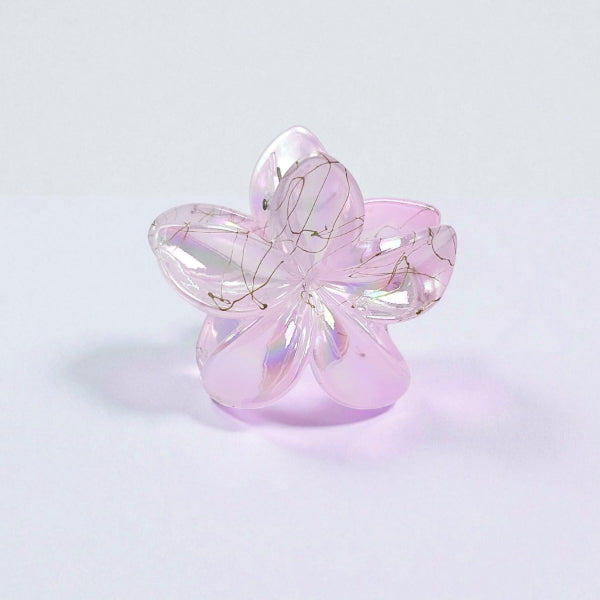 Iridescent Flower Hair Claw