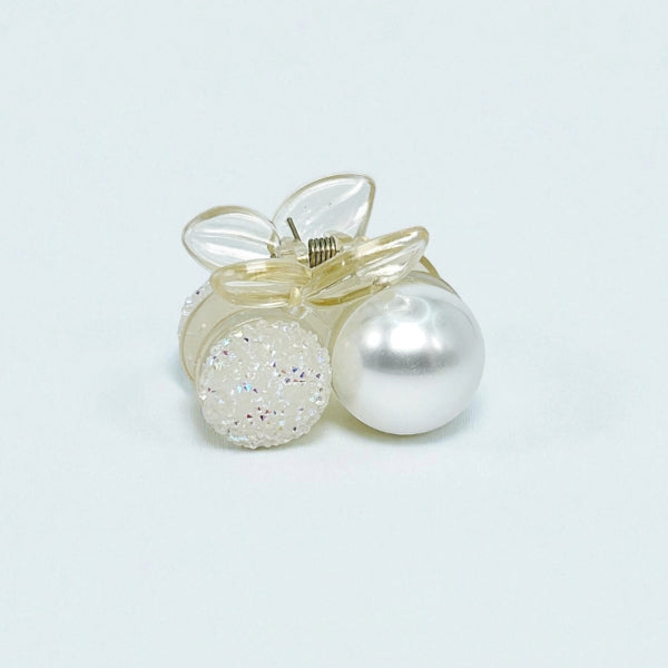 Crystal Pearl Mini Hair Claw