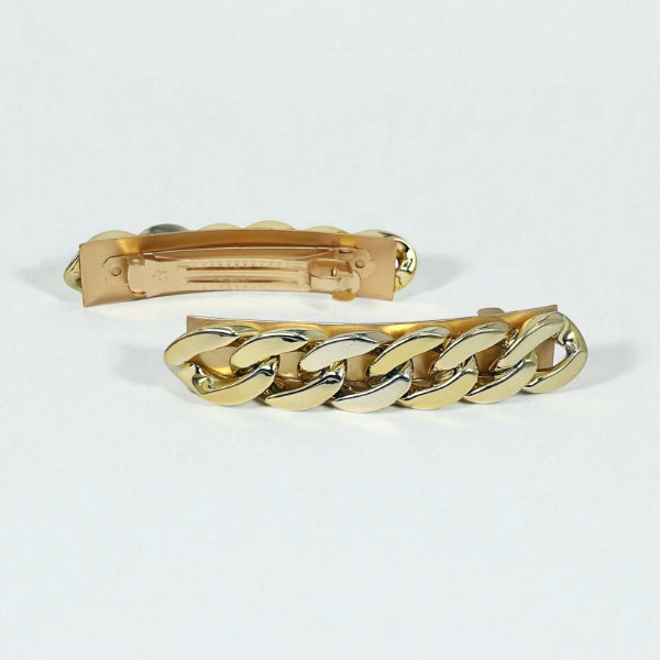 Gold Chain Link Hair Clip