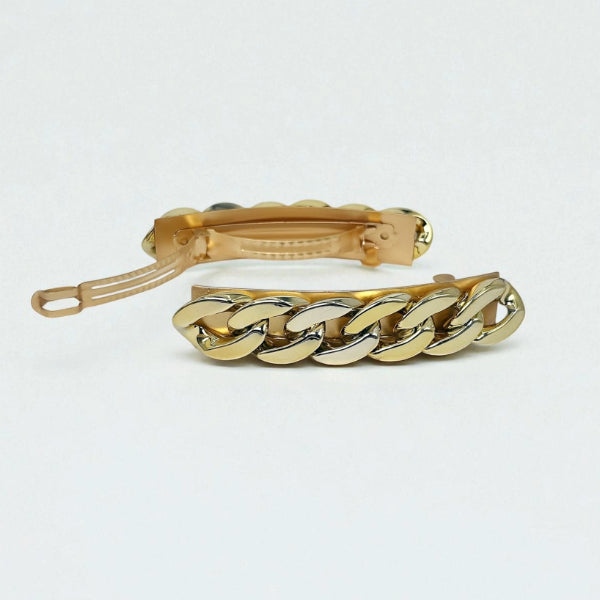 Gold Chain Link Hair Clip
