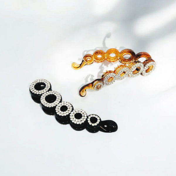 Korean Rhinestone Banana Clip