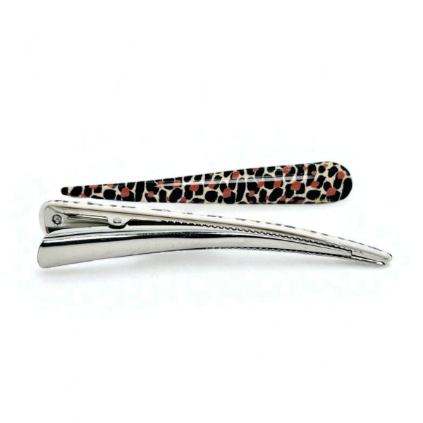 Leopard Print Alligator Hair Clip