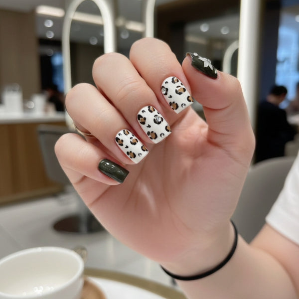 Wild Olive Leopard Press-On Nails