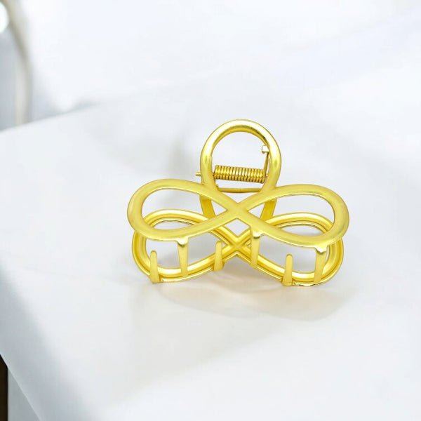 Elegant Gold Infinity Hair Claw