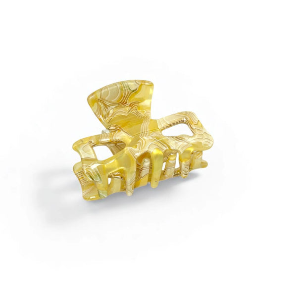 Golden Strata Claw Clip