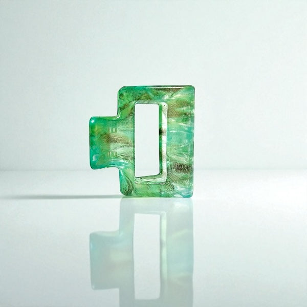 Mint Mirage Square Hair Claw