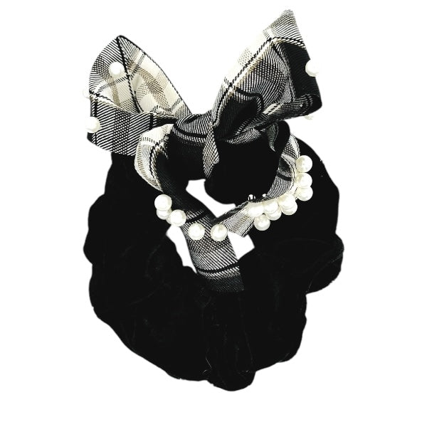 Pearl Bow Scrunchie
