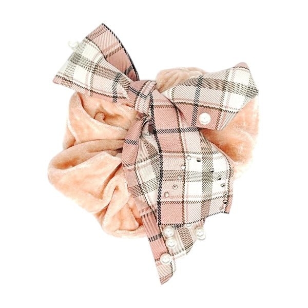 Pearl Bow Scrunchie