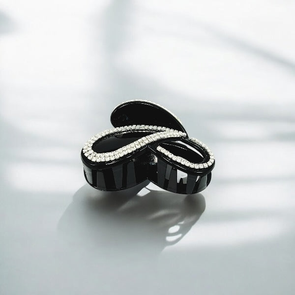 Infinity Rhinestone Hair Claw